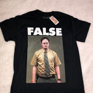 NWT Dwight from The Office “False” t shirt